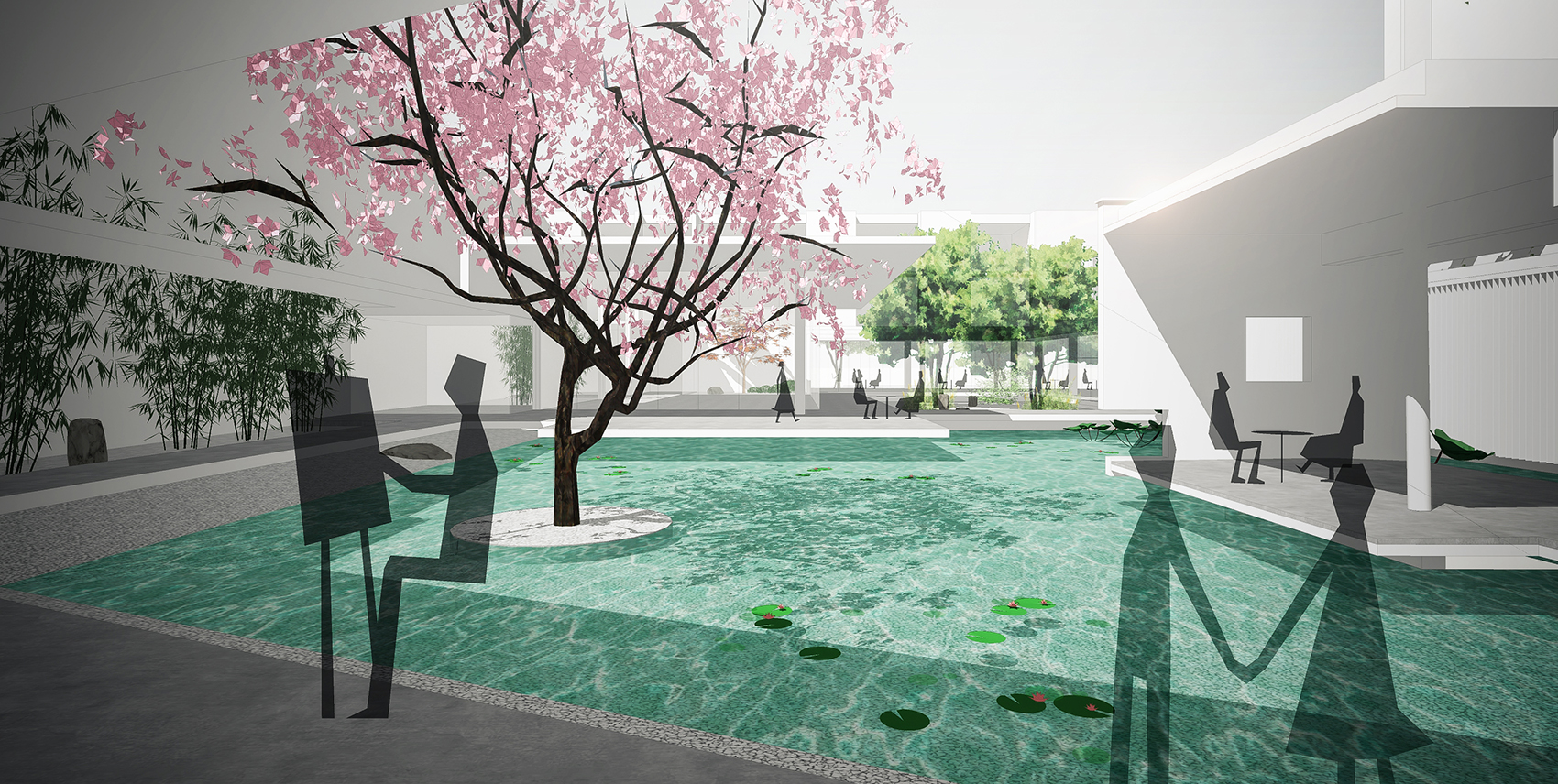3-05 由藝術(shù)館看水庭園  Viewing water garden from the art gallery  ?柯笠建筑 Atelier LI.jpg
